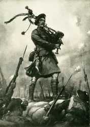 Comment Piper Laidlaw a remporté la Croix de Victoria le 25 septembre 1915, vers 1920