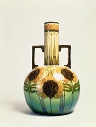Vase, décoré par Clarissa Ault, vers 1890