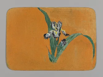 Petite carte avec iris, ca. 1880