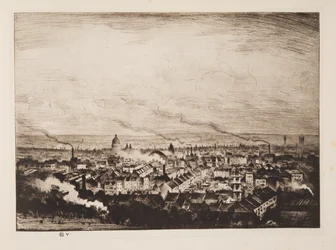 Londres depuis Parliament Hill, pub. 1923