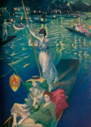 Régate sur la Tamise, vers 1919
