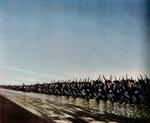 Colonne en marche, 1915. 1943