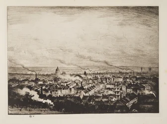 Londres depuis Parliament Hill, pub.1923