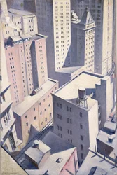 Vue sur le centre-ville, 1920