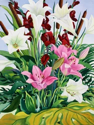 Lys et massettes