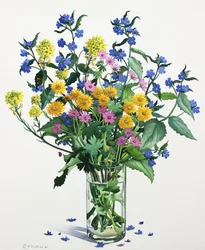 Fleurs sauvages avec Alkanet, 2021