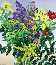 Fleurs et feuilles d