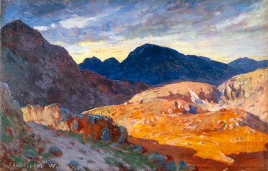Coucher de soleil dans les collines galloises