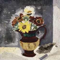 Marguerites dans un pichet en lustre, St. Ives
