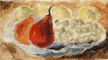 Coquillage, plat et fruits, vers 1922
