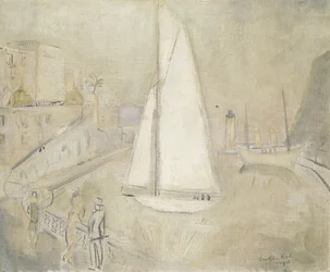 Le yacht blanc à Monte Carlo