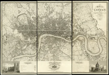Carte de Londres, d