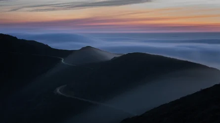 La route de la Montagne du Crépuscule