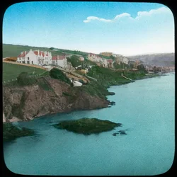 Fowey depuis le château, Cornouailles, fin du 19e ou début du 20e siècle