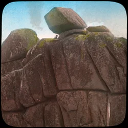 Logan Rock, près de Treen, Cornouailles, fin 19ème ou début 20ème siècle