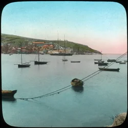 Polruan depuis Fowey, Cornouailles, fin du XIXe ou début du XXe siècle