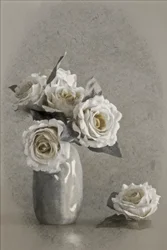 Élégantes roses blanches