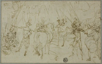 Scène avec soldats
