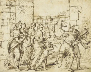 La fête des Lupercales à Rome : Cupidon et les personnifications de la fertilité rencontrent les Luperci déguisés en chiens et en chèvres