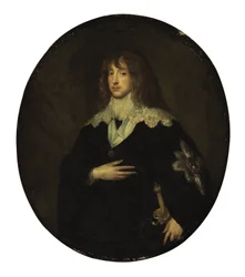 Portrait du prince Charles Louis, électeur palatin (1617-1680) en tant que chevalier de l