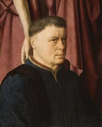 Un donateur présenté par un saint, vers 1460-65