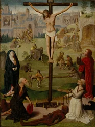 La Crucifixion avec Saint Jérôme et Saint Dominique et Scènes de la Passion