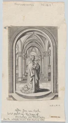 Vierge et Enfant dans une église, également connue sous le nom de Vierge de Van Maelbeke, 1575-1585