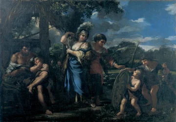 Erminia parmi les bergers