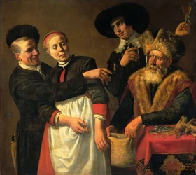 Mooy-Aal et ses prétendants (G. A. Bredero, « Moortje », 1615)