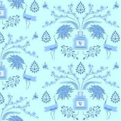Parfum floral bleu