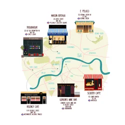 Carte des restaurants et bars uniques de Londres