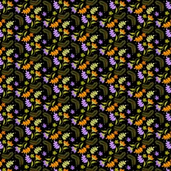 Motif de Feuilles Nocturnes