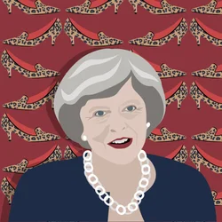 Theresa May et le talon aiguille