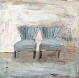Chaises bleu clair