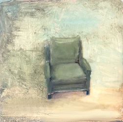 Fauteuil vert pâle