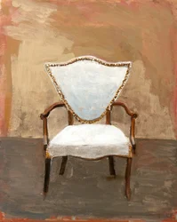 Fauteuil rembourré vintage