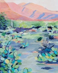 Paysage désertique éclatant