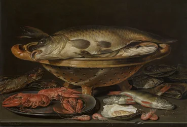Nature morte avec poisson, vers 1612-1621