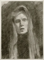 Portrait de femme au foulard (autoportrait)