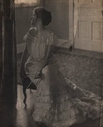 La plume de paon, vers 1902.