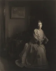 Mme White - Dans le studio, 1907, imprimé vers 1920 (photo)