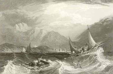 Port de Bombay - Bateaux de pêche, pendant la mousson
