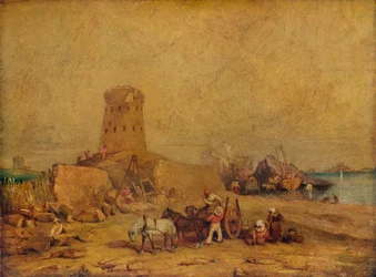 Scène côtière, 19e siècle, 1924