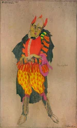 Conception de costume pour Le Diable est un âne de Ben Jonson, vers 1927