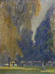 Thé dans les jardins de Kensington, 1914, 1920