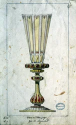 Décoration pour flûtes à champagne, dessin à l