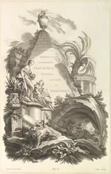 Frontispice pour le Tombeau de Boyle, Locke, et Sydenham