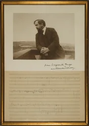 Page manuscrite de musique pour 