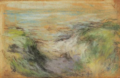 Un chemin entre les dunes vers la mer