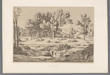 Paysage avec vue sur le mont Pentélique